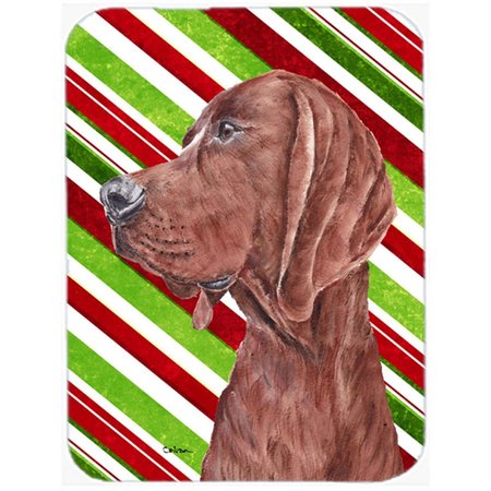 SKILLEDPOWER Redbone Coonhound Candy Cane Christmas Mouse Pad; Hot Pad Or Trivet; 7.75 x 9.25 In. SK248358